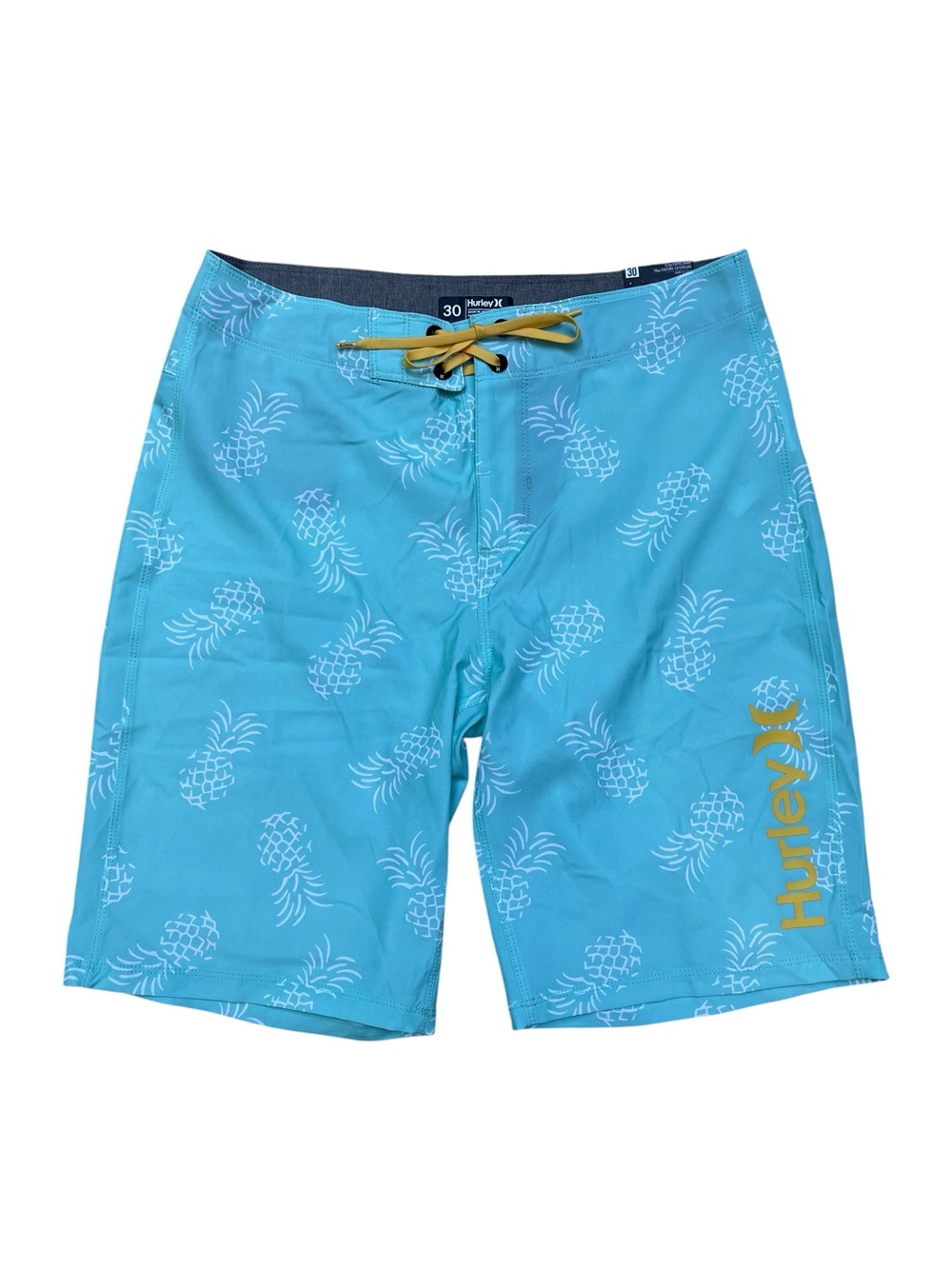 Hurley Blue Pineapple Print Board Shorts Men’s Size 30 NWT Surf Swim